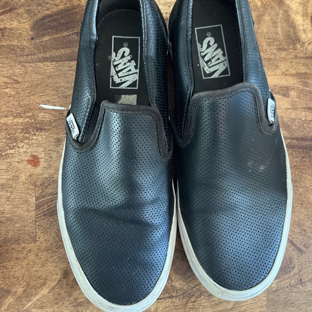Vans Black Slip-On Shoes